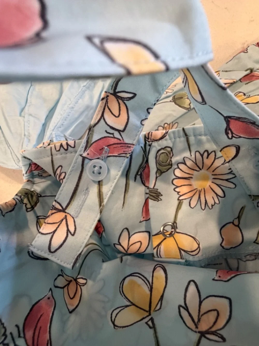 Carter’s Spring Dress (Light Blue Flora: 3pc)